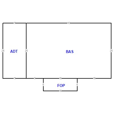 Building layout (traversing data) of this property