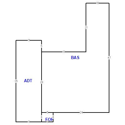 Building layout (traversing data) of this property