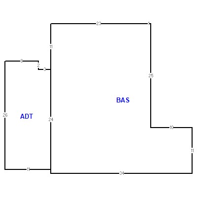 Building layout (traversing data) of this property