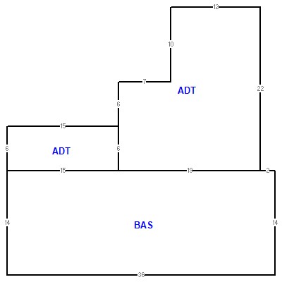 Building layout (traversing data) of this property