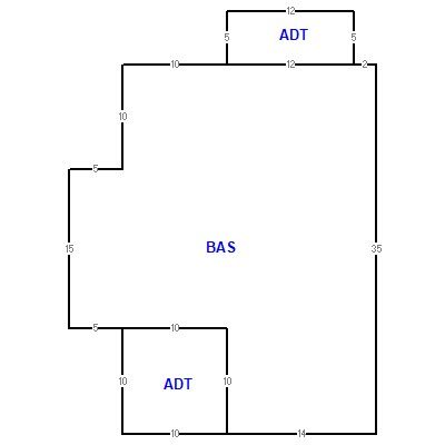 Building layout (traversing data) of this property