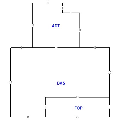 Building layout (traversing data) of this property