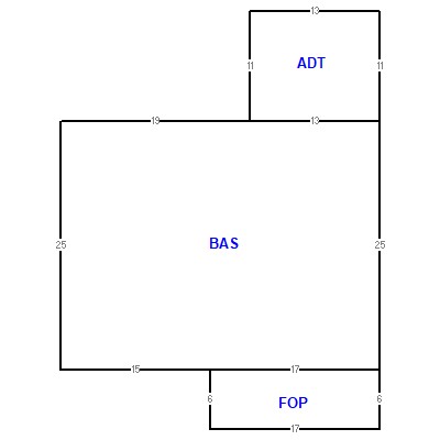 Building layout (traversing data) of this property