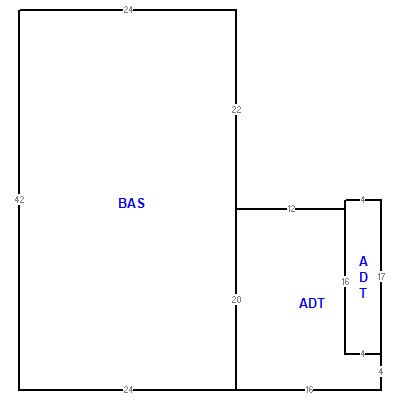 Building layout (traversing data) of this property