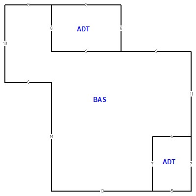 Building layout (traversing data) of this property