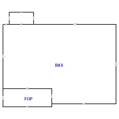 Building layout (traversing data) of this property