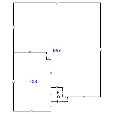 Building layout (traversing data) of this property