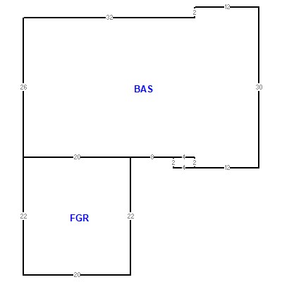 Building layout (traversing data) of this property
