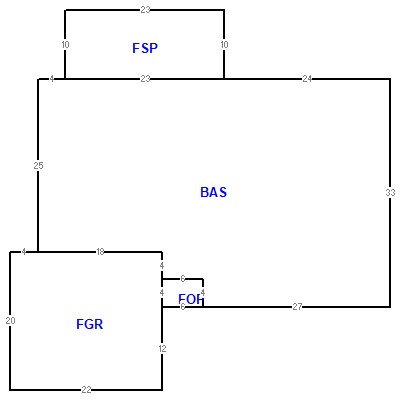 Building layout (traversing data) of this property