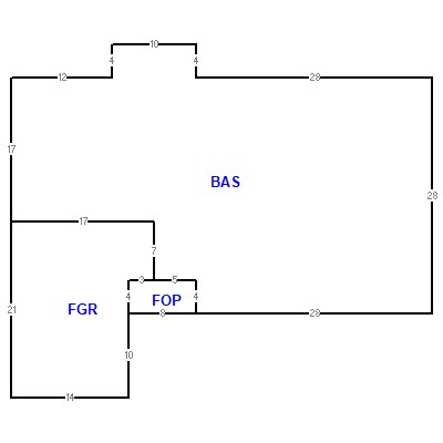 Building layout (traversing data) of this property