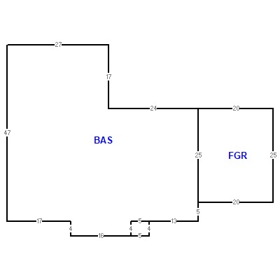 Building layout (traversing data) of this property