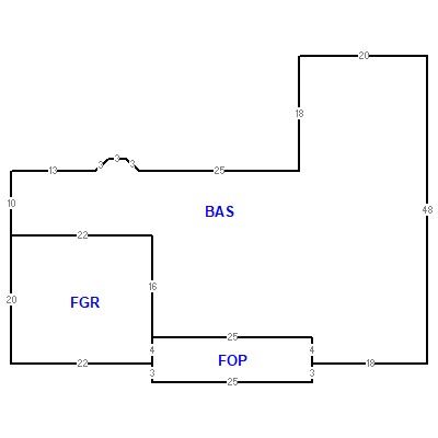 Building layout (traversing data) of this property