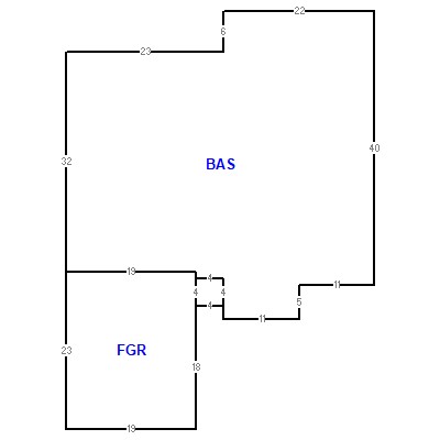 Building layout (traversing data) of this property