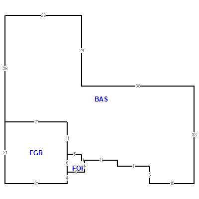 Building layout (traversing data) of this property
