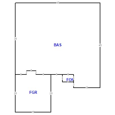 Building layout (traversing data) of this property