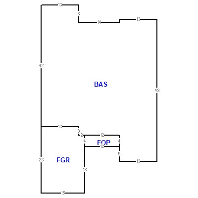 Building layout (traversing data) of this property