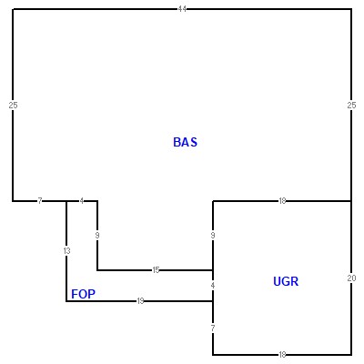 Building layout (traversing data) of this property