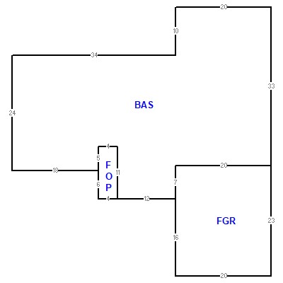 Building layout (traversing data) of this property