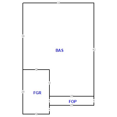 Building layout (traversing data) of this property