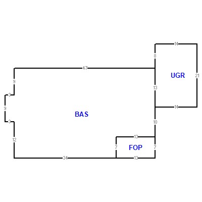 Building layout (traversing data) of this property