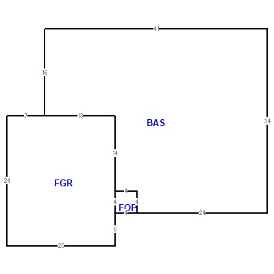 Building layout (traversing data) of this property