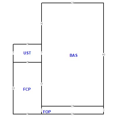 Building layout (traversing data) of this property