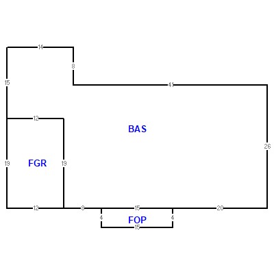 Building layout (traversing data) of this property