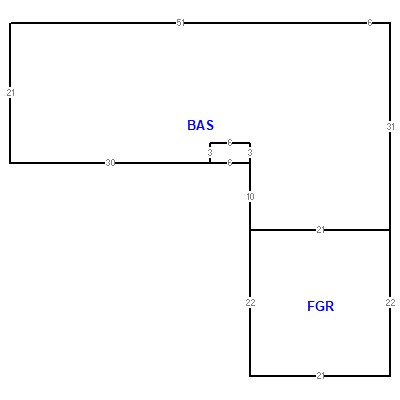 Building layout (traversing data) of this property