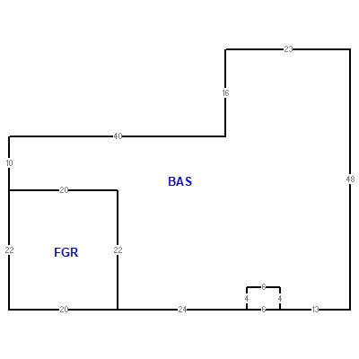 Building layout (traversing data) of this property