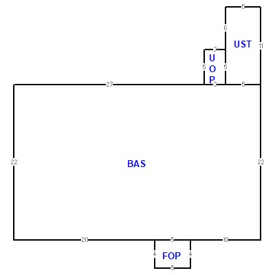 Building layout (traversing data) of this property