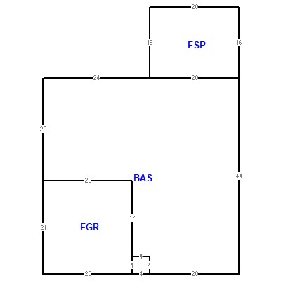 Building layout (traversing data) of this property