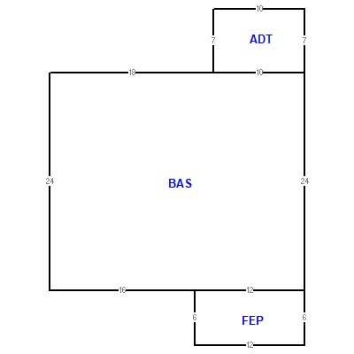 Building layout (traversing data) of this property
