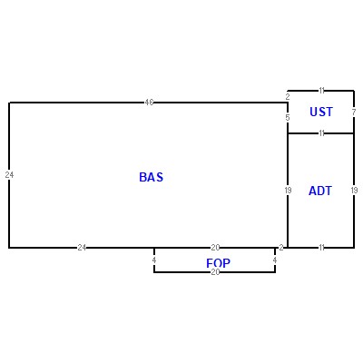 Building layout (traversing data) of this property