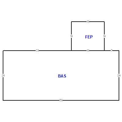 Building layout (traversing data) of this property
