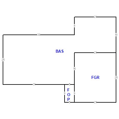 Building layout (traversing data) of this property