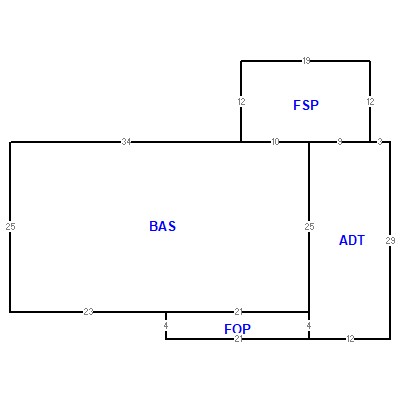 Building layout (traversing data) of this property