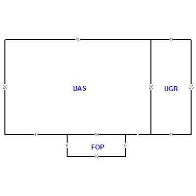 Building layout (traversing data) of this property