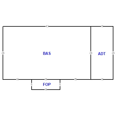 Building layout (traversing data) of this property