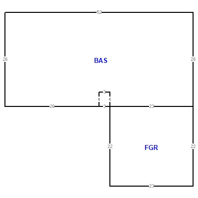 Building layout (traversing data) of this property