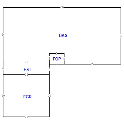 Building layout (traversing data) of this property