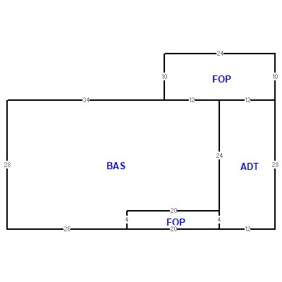 Building layout (traversing data) of this property