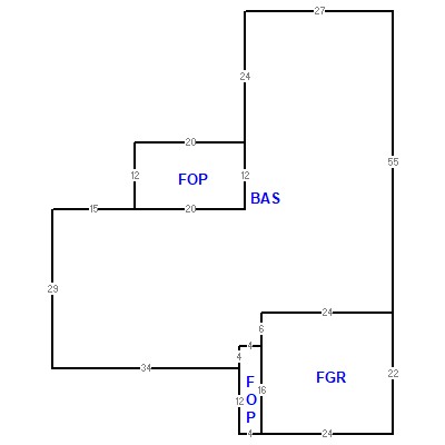 Building layout (traversing data) of this property