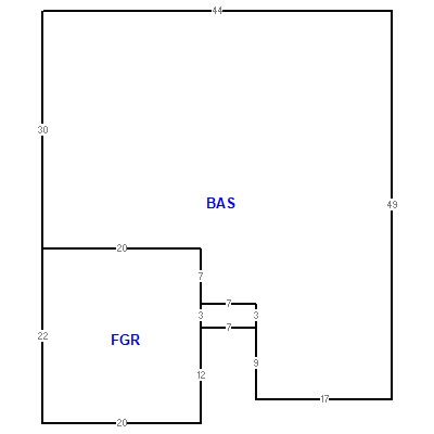 Building layout (traversing data) of this property