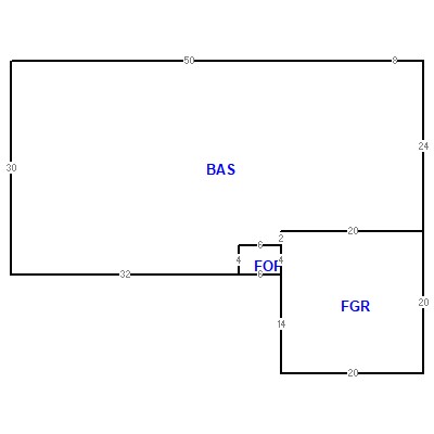 Building layout (traversing data) of this property