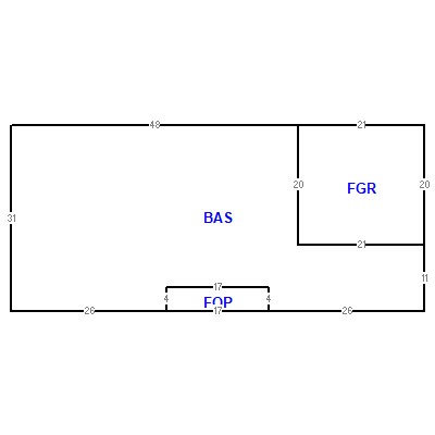 Building layout (traversing data) of this property