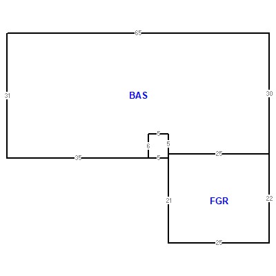 Building layout (traversing data) of this property