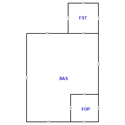 Building layout (traversing data) of this property