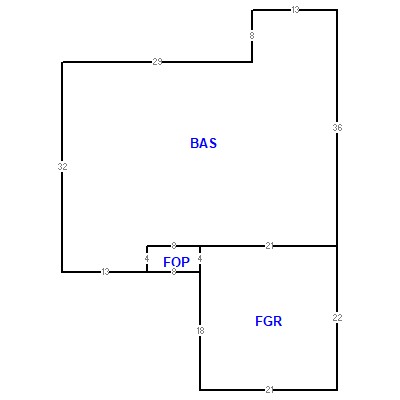 Building layout (traversing data) of this property
