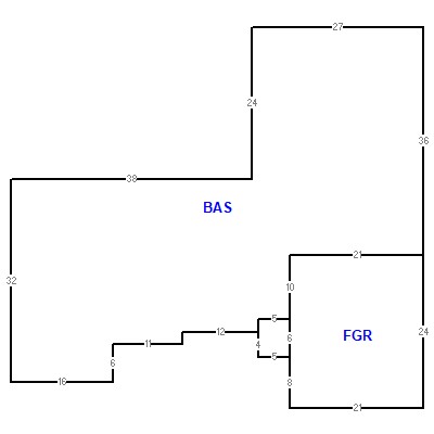 Building layout (traversing data) of this property