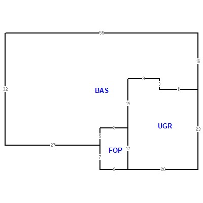 Building layout (traversing data) of this property